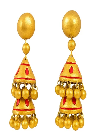 Terracotta handmade jhumka
