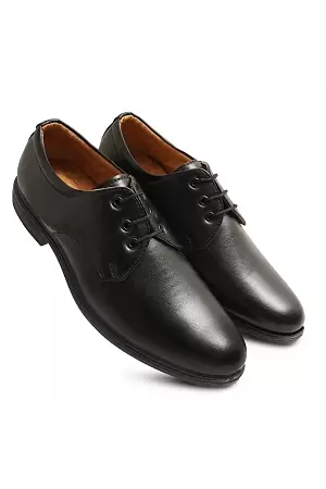 WUGO::Latest Stylish Men Formal Shoes|Black Derby Shoes|Office Shoes For Men's & Boys - Black