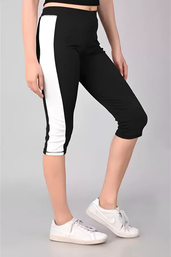 WUGO::Latest Trendy High GSM Women Active Wear/Gym-Yoga Capri/Sport Capri for Women's & Girls