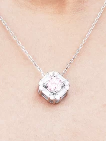 Pink Diamond  Necklace Set