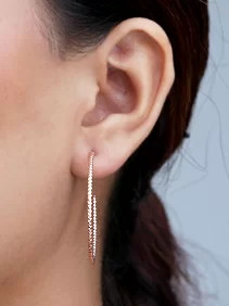 Sleek C Hoop Earrings