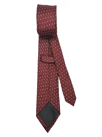 Rare Combee  Maroon Luxurious Premium Silk Necktie with Pocket Square & Cufflinks for Meeting, Weeding, Corporate, Party's, Reception, Gift, Business, Office