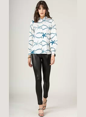 Women’s Casual | Office Wear Top | Digital Printed Full Sleeve Reyon Top