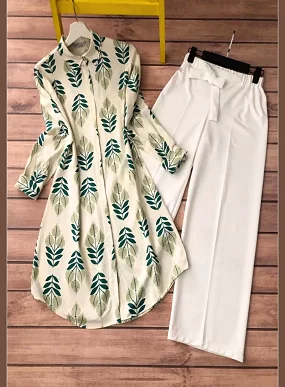 Women's Co-ord Set / Kurti and Plazzo Set / Casual & Festive Wear