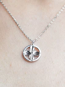 Circular flower Pendant Chain