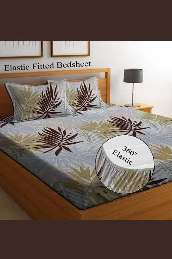 Aavya Queen Size Bedsheet | Abstract Print | Soft Microfibre Fabric | Multi-Color | Premium Bedding Set