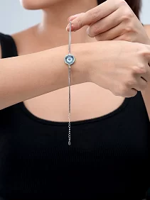 Double Layered Big Round Evil Eye Bracelet